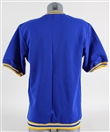 1989-90 Golden State Warriors Sand Knit Warm Up Shooting Shirt #5 written on tag