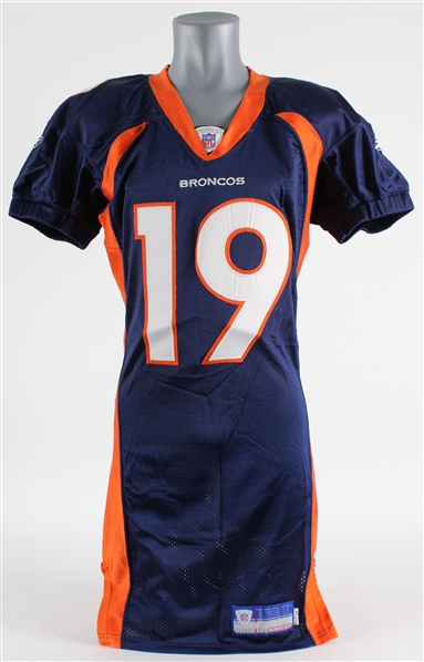 2005 Jerry Rice Denver Broncos Preseason Jersey (MEARS A5)
