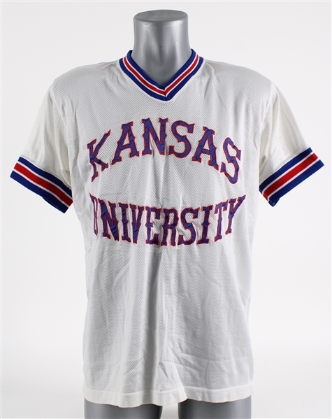 1989 Kansas Jayhawks #34 Shooting Shirt (MEARS LOA)