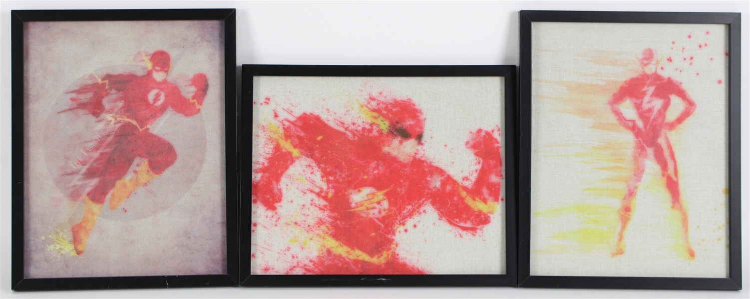 The Flash Artwork 12"x15" Frames (Lot of 3)