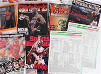 1980s-90s Michael Jordan Chicago Bulls Magazines, Nesting Doll & more (Lot of 14)