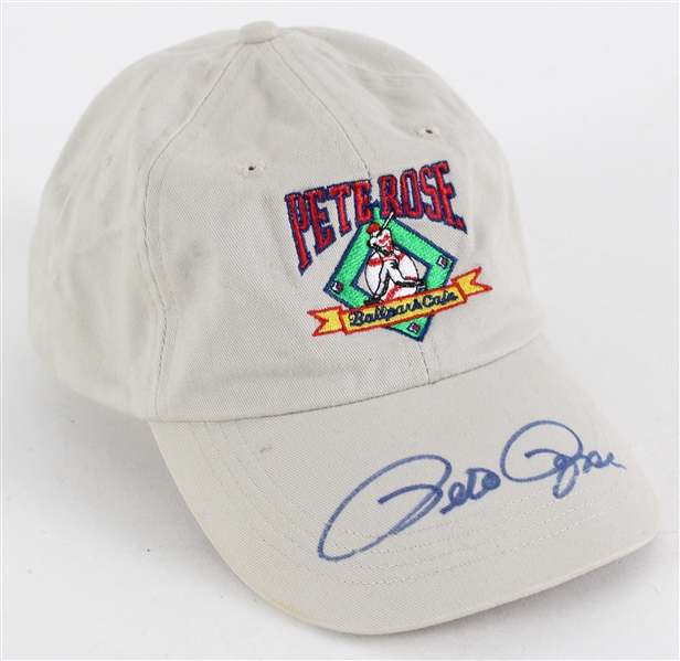 1990s Pete Rose Cincinnati Reds Signed Ballpark Cafe Cap (JSA) 