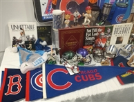 1990s Football and Baseball Memorabilia (Lot of 50+)