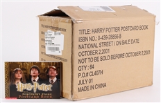2001 Harry Potter Postcard Books Opened 14"x9"x10" Case 