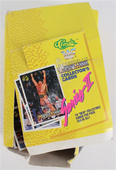 1990 Wrestle Mania Trading Opened Box