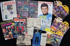 1990s Star Trek Collection w/ Newspaper Clippings, Magazine & more (Lot of 20+) 