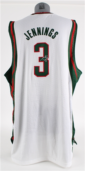2009-13 Brandon Jennings Milwaukee Bucks Signed Jersey (JSA)