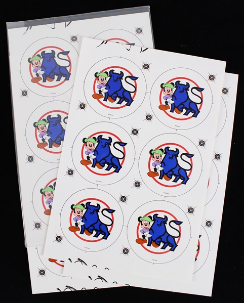 1990s Disney 8"x13" Original Pinback Button Proof Sheets (Lot of 13)