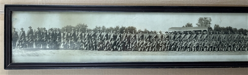1917 WWI 10 x 69 Framed Panoramic Photo 