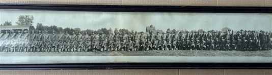 1917 WWI 10 x 69 Framed Panoramic Photo 