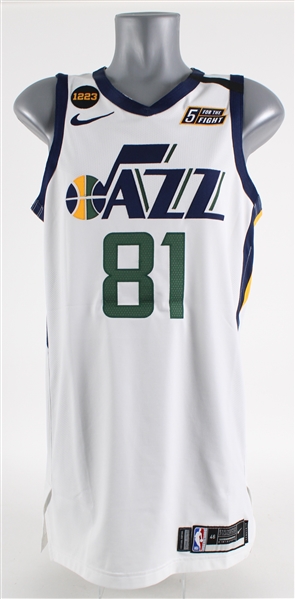 2020 Miye Oni Utah Jazz Game Worn Association Edition Jersey (MEARS LOA)