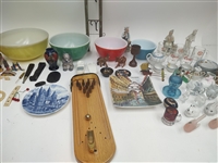 1960s-90s Pyrex Bowls, Glassware, Figurines (Lot of 45+)