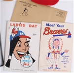1950s Milwaukee Braves Press Pin, Glassware, Postcards and more (Lot of 25) 