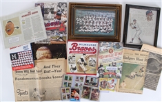 1950s-2000s Milwaukee Braves Collection (Lot of 75+)