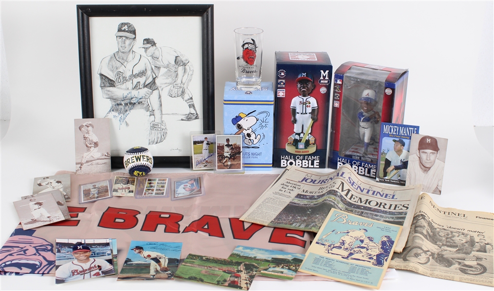 1950s-2000 Milwaukee Braves / Brewers Collection (Lot of 30+