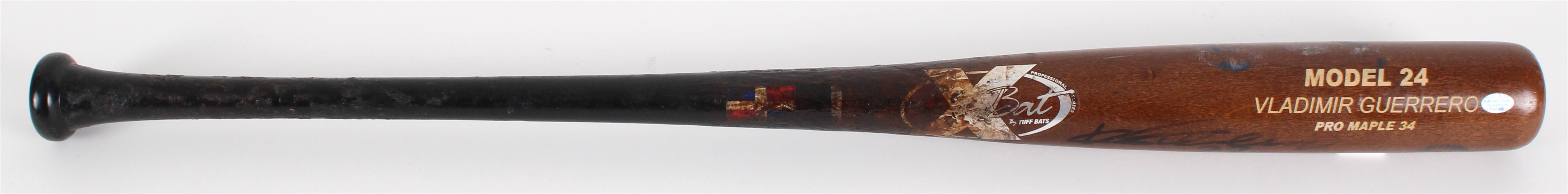 2004 Vladimir Guerrero Game Used Signed Bat (JSA) MEARS A10