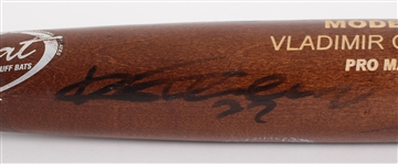 2004 Vladimir Guerrero Game Used Signed Bat (JSA) MEARS A10