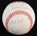 1994-99 Ernie Banks Chicago Cubs Signed ONL Coleman Baseball (Mounted Memories) 