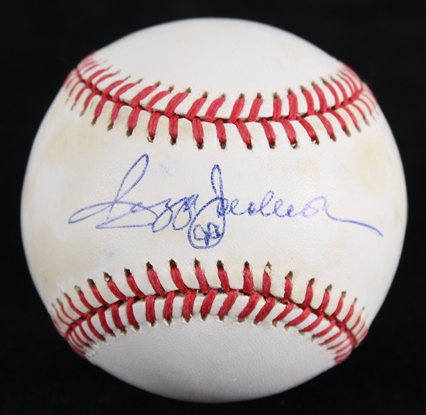 1984-94 Reggie Jackson Oakland Athletics Signed OAL Brown Baseball (Upper Deck) 