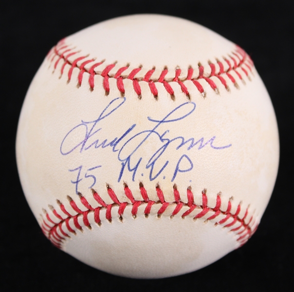 1994-99 Fred Lynn Boston Red Sox Signed OAL Budig Baseball (JSA) 