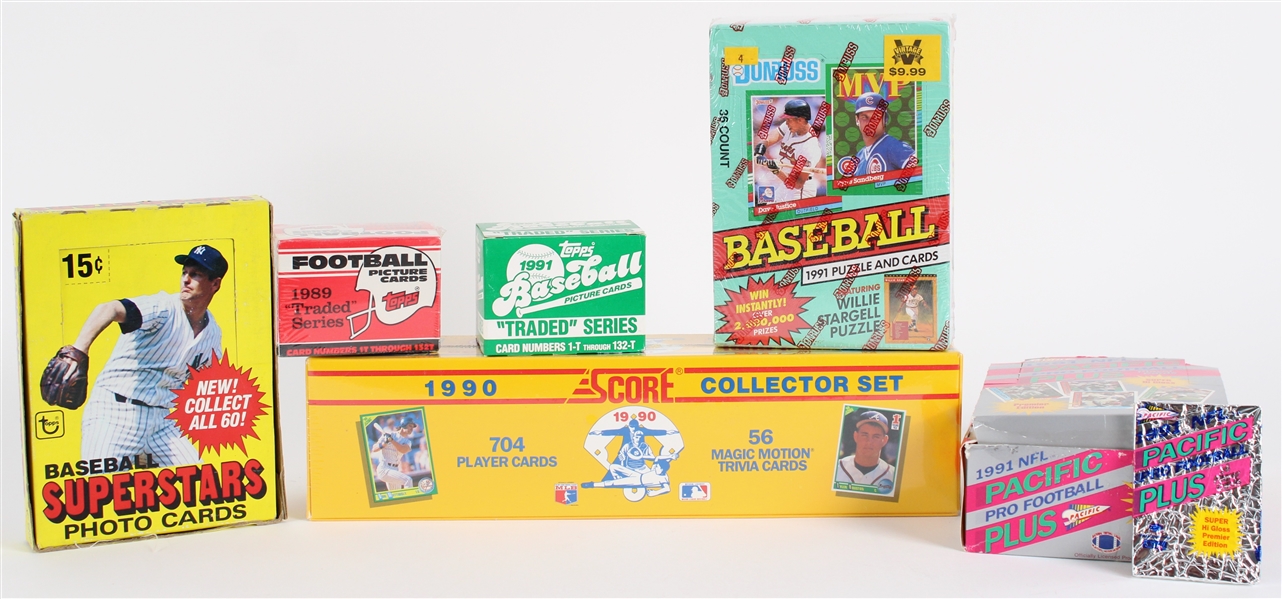 1989-91 MLB Trading Card Collection (Lot of 6 Boxes)