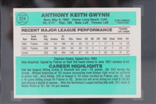 1984 Tony Gwynn San Diego Padres Signed Donruss #324 Card (SGC Slabbed A) 