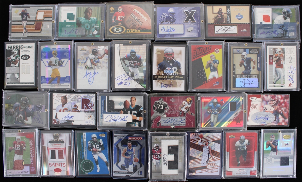 2000s NBA & NFL Trading Card Collection (Lot of 50+)