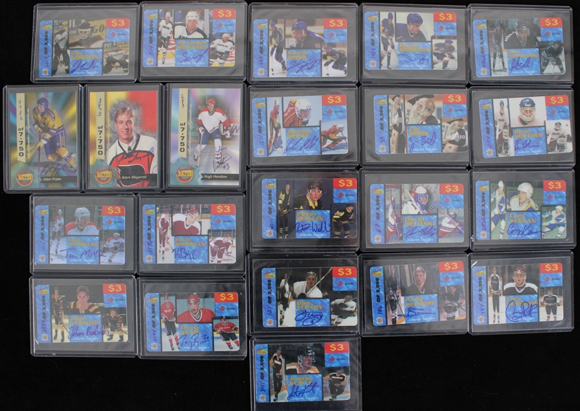 1990s Hockey Signature Rookie Cards (Lot of 22)
