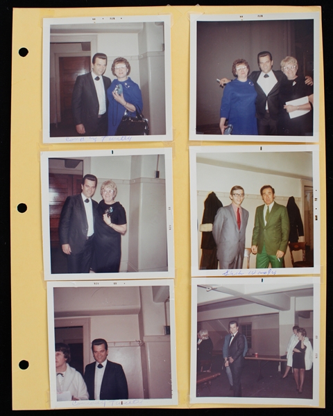 1950s-60s Conway Twitty 3.5"x3.5" Photo Page (Lot of 14)