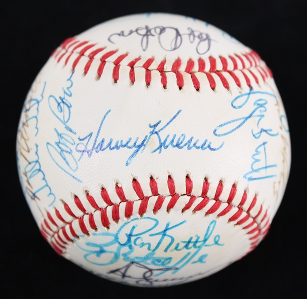 1983 MLB All Star Game Signed OAL Baseball w/ Harvey Kuenn, Robin Yount & more (JSA) 