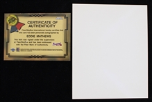 1954-74 Hank Aaron Milwaukee Braves Signed 4x5 Photo w/ Eddie Mathews Signed Card (JSA)