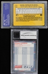 1987-88 Rafael Palmeiro & Roger Clemens Slabbed Cards (PSA/DNA Authentic & BCCG 10 Mint)