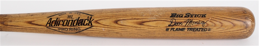 1980 Don Money Milwaukee Brewers Adirondack Professional Model Game Used Bat (MEARS A10)