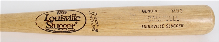 1980-83 Bill Campbell Chicago Cubs Louisville Slugger Professional Model Game Bat (MEARS LOA)