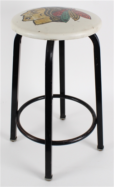 Vintage Chicago Blackhawks 24" Stool 