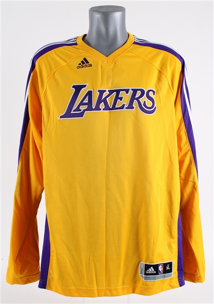 2000s Los Angeles Lakers Team Issued Warm Up Shirt 