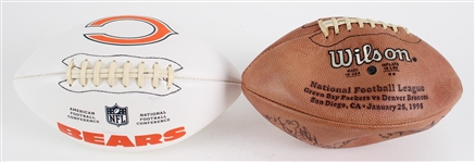 1990s Green Bay Packers, Chicago Bears & more Signed Footballs (Lot of 6)
