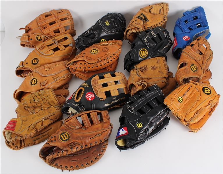 Major League Baseball Glove Collection (Lot of 15)