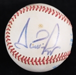 1984-94 Chicago Legends Michael Jordan Scottie Pippen Frank Thomas Signed OAL Brown Baseball (JSA)