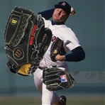 1990 Rogers Clemens Boston Red Sox Professional Model Game Worn Glove (MEARS LOA)