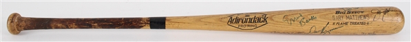 1970s Gary Mathews Chicago Cubs Adirondack Game Used Bat (MEARS A10) Signed by Ernie Banks Billy Williams Dave Kingman & more (MEARS A10 / JSA) 