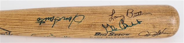 1970s Gary Mathews Chicago Cubs Adirondack Game Used Bat (MEARS A10) Signed by Ernie Banks Billy Williams Dave Kingman & more (MEARS A10 / JSA) 