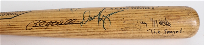 1970s Gary Mathews Chicago Cubs Adirondack Game Used Bat (MEARS A10) Signed by Ernie Banks Billy Williams Dave Kingman & more (MEARS A10 / JSA) 