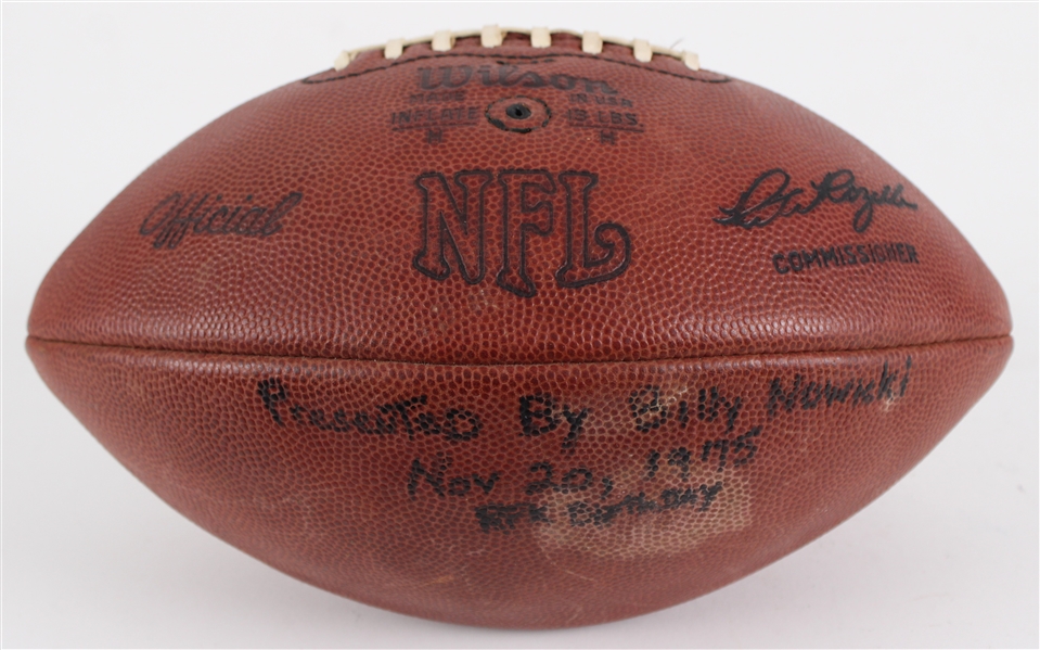 1975 Pete Rozelle NFL Game Used Football