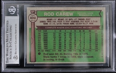 1976 Rod Carew MN Twins #400 Topps Slabbed Card (Beckett 6.5 EX-MT+)