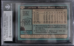 1980 George Brett Kansas City Royals #450 Topps Slabbed Card (Beckett 6 EX-MT) 