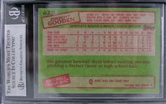 1985 Dwight Gooden NY Mets #620 Topps Slabbed Card (Beckett 6.5 EX-MT+)