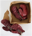 1930s-40s Sears Children's Boxing Gloves, Two Pair w/ Original 11x11x4 Box 
