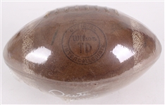 1970's Dante Gluefingers Lavelli Cleveland Browns Signed Wilson TD Intercollegiate Football (JSA)