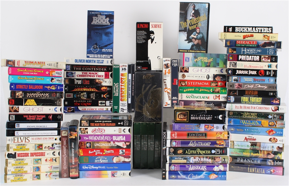 1980s-90s VHS & DVD Movie Collection (Lot of 75+)